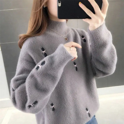 Hannah | Flauschiger Rollkragenpullover für Frauen