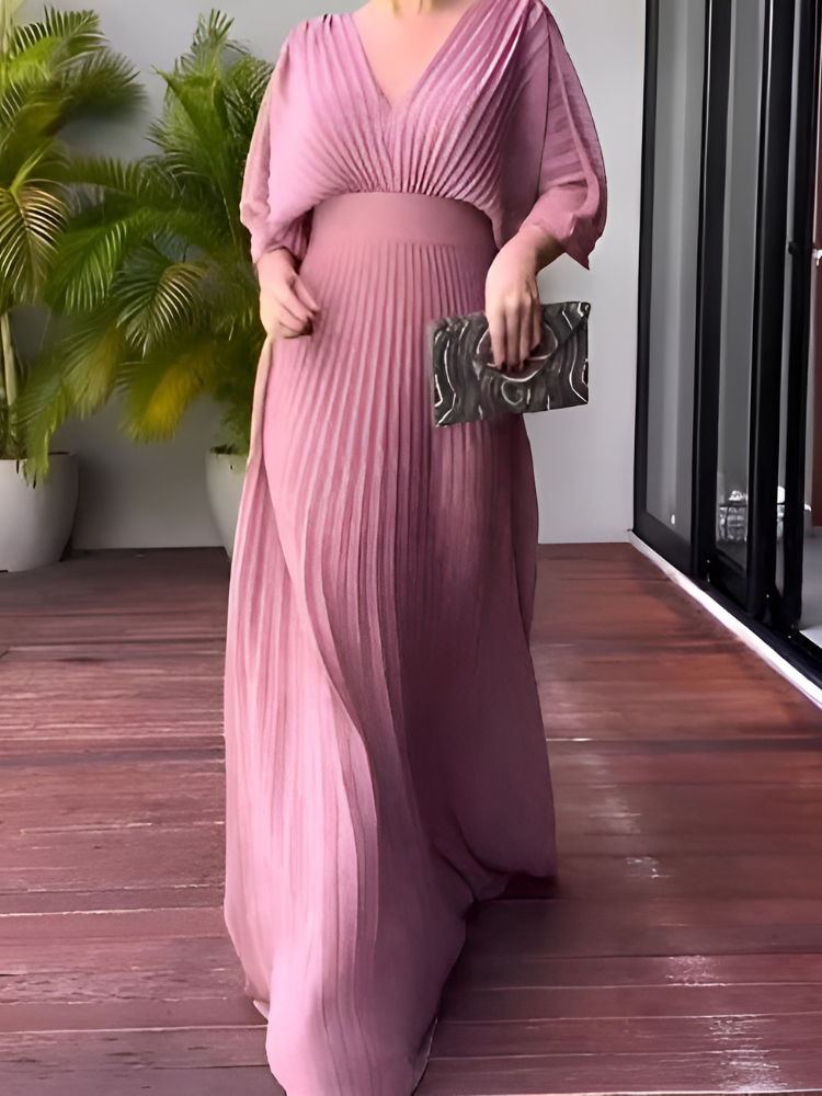 Luana | Klassisches einfarbiges Kleid