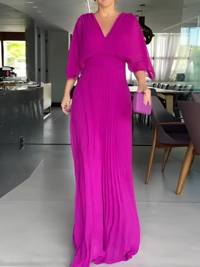 Luana | Klassisches einfarbiges Kleid