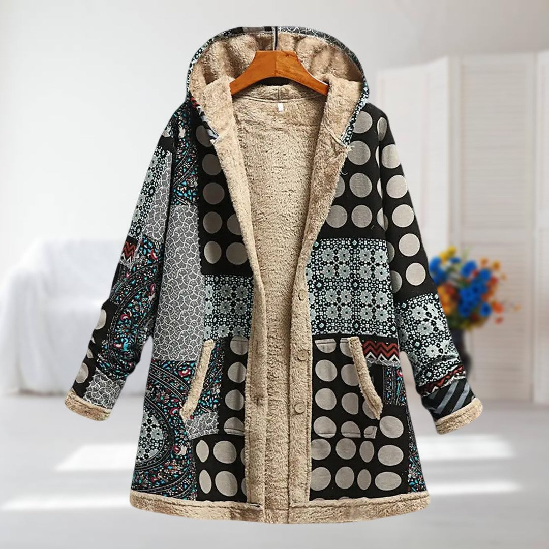 Kamellie – Leichte Winterjacke mit Kunstfellfutter