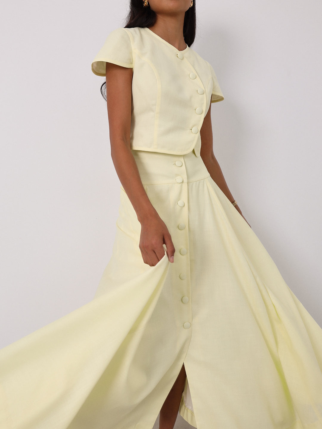 Willow | Rossala Knopfoberteil | Zitronensorbet