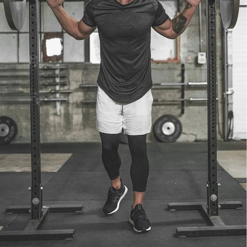 Vexon | Atmungsaktive Kompressionshose für Herren 2-in-1