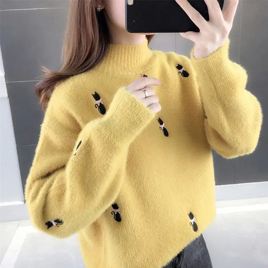 Hannah | Flauschiger Rollkragenpullover für Frauen