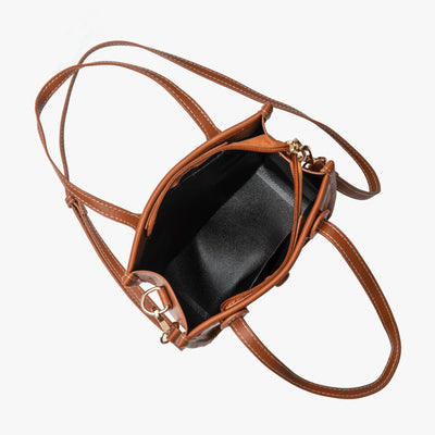 Kleine vegane Leinentasche mit Schultergurt - Nina