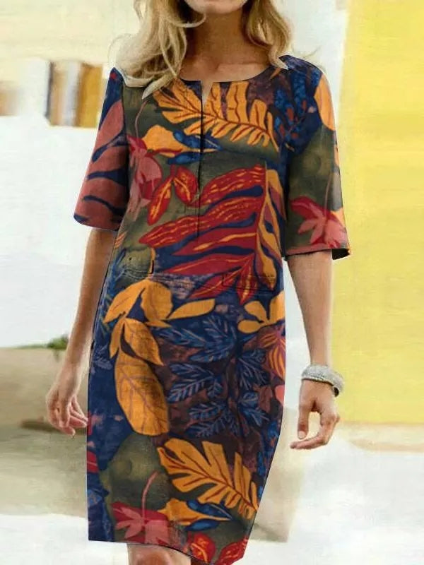 Exklusives Designerkleid mit Halbärmeln |  Clara