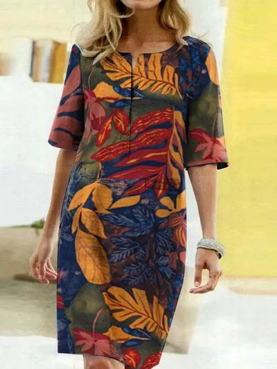 Exklusives Designerkleid mit Halbärmeln |  Clara