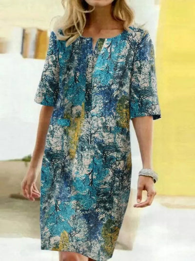 Exklusives Designerkleid mit Halbärmeln |  Clara