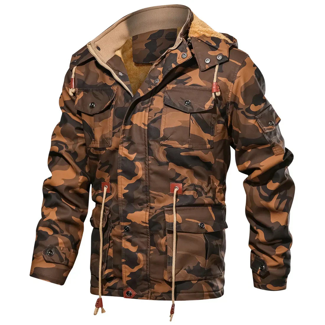 Dymitr | Warme pelzgefütterte Herren-Winterjacke