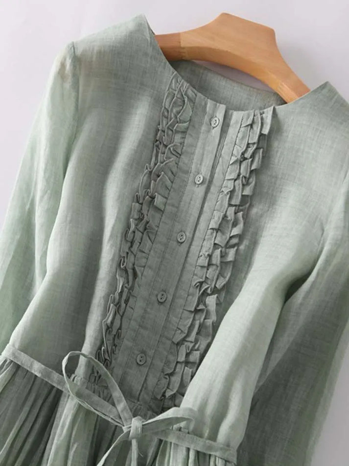 Elegantes Hortensia Kleid – Leichtes Atmungsaktives Damen Sommerkleid Für Jeden Anlass