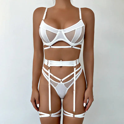 Adriana™ | 3-teiliges Dessous-Set – Französische Spitze für Ihre Weiblichkeit