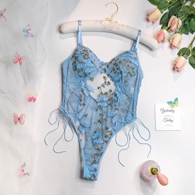 Selene™ | Bestickter Schmetterling Bodysuit – Eleganz trifft auf Sinnlichkeit