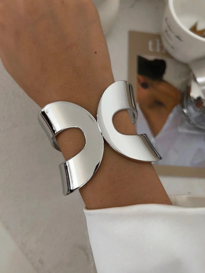 Exklusives Damen Armreif Set Breit Gold