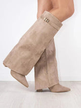 Beige – Wildleder