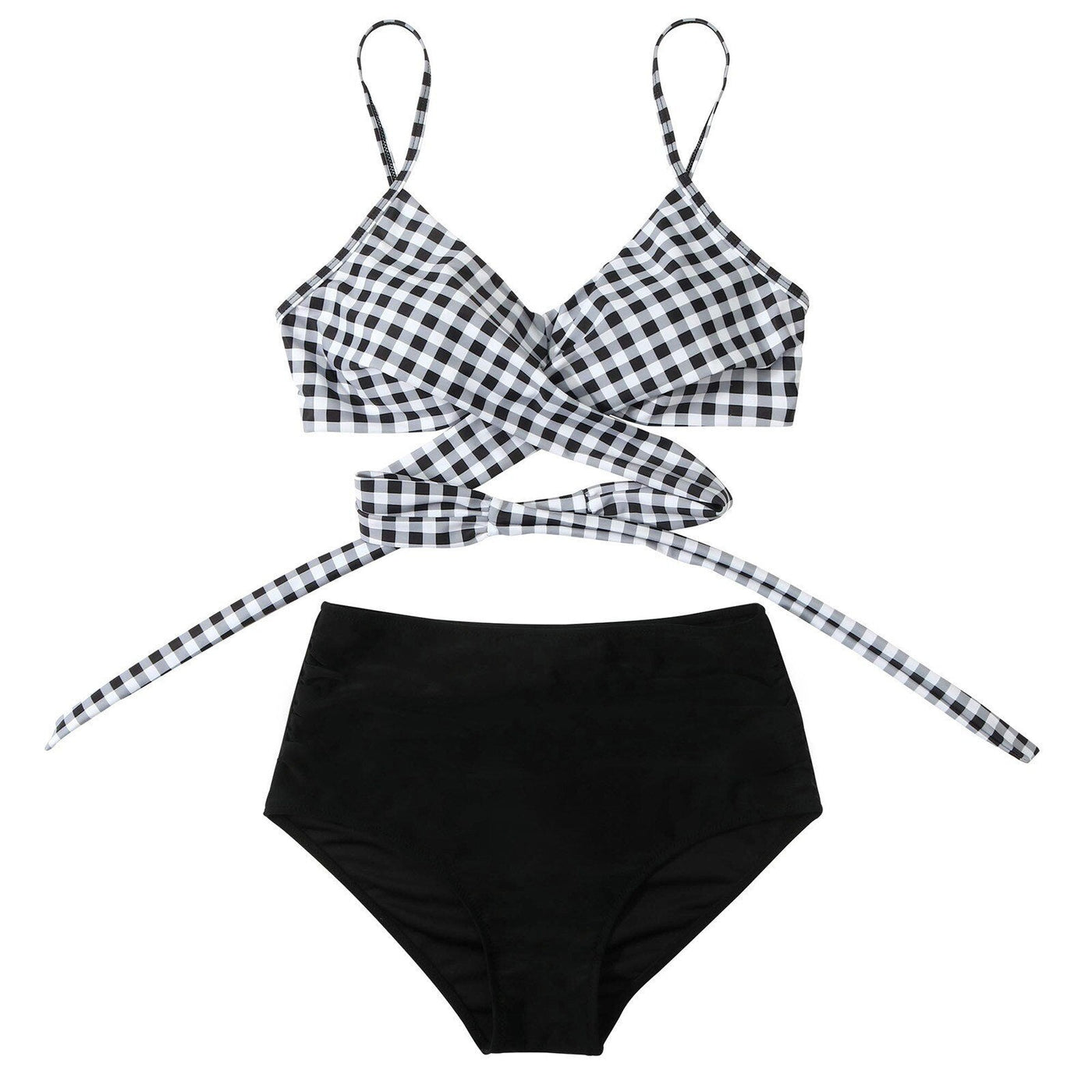 Bella | Hochtaillierter, farbenfroher Damen-Bikini