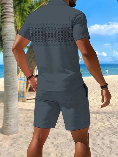 Zackary – Sommer Liches kurzärmliges Zweiteiler Set