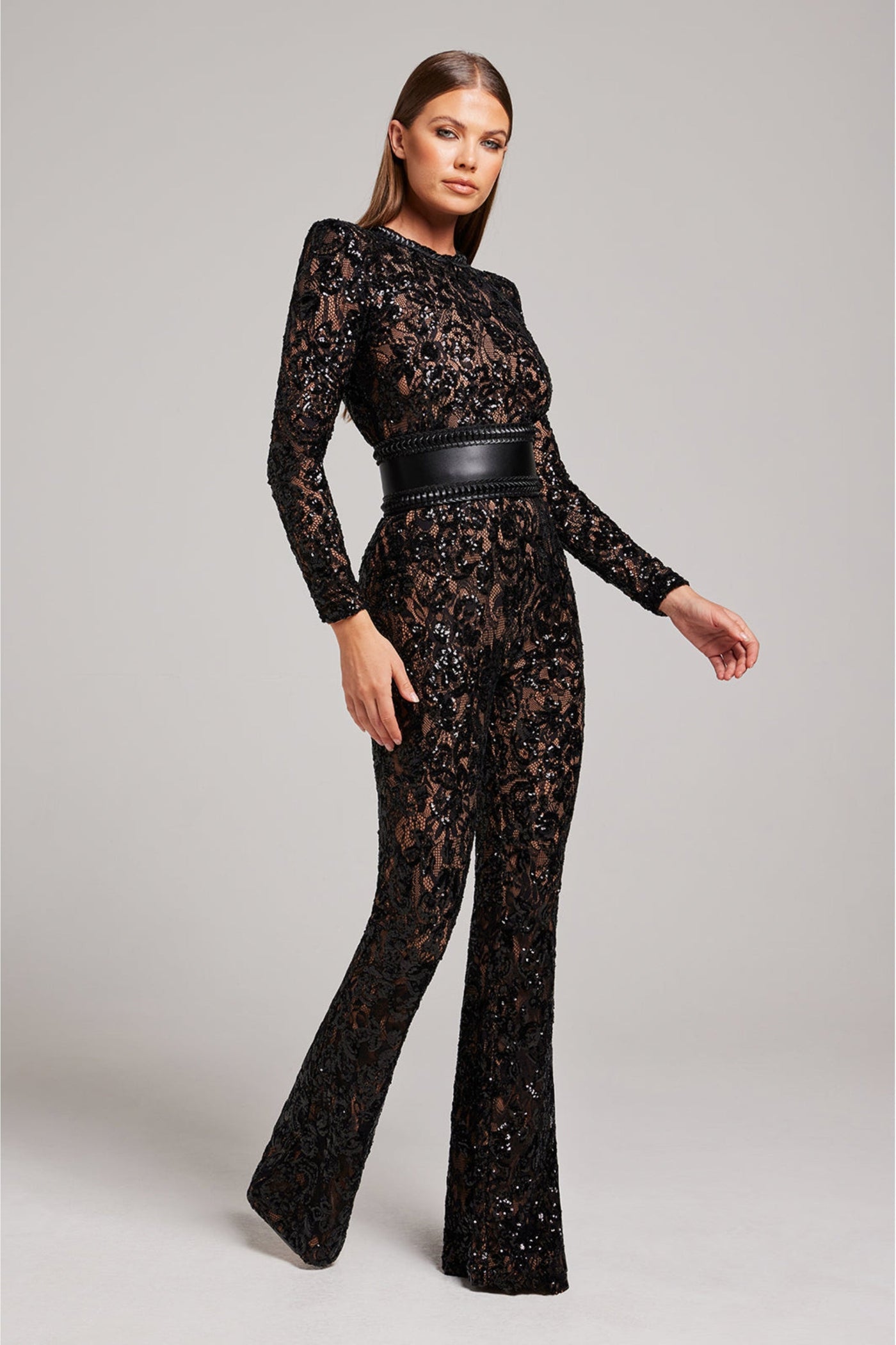Féline - Eleganter Spitzen-Jumpsuit