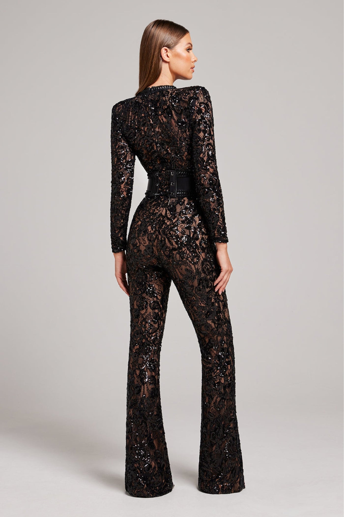 Féline - Eleganter Spitzen-Jumpsuit