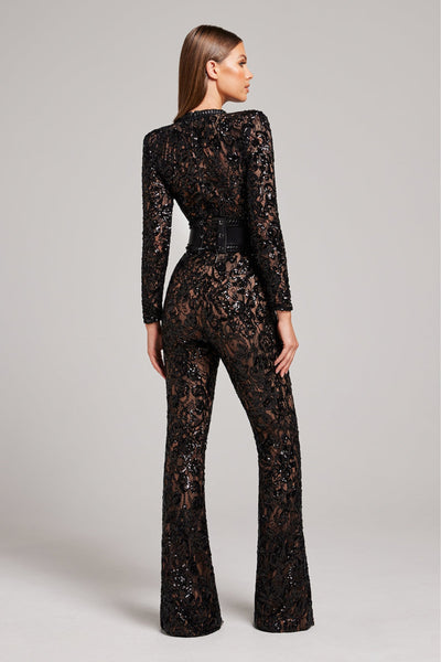 Féline - Eleganter Spitzen-Jumpsuit