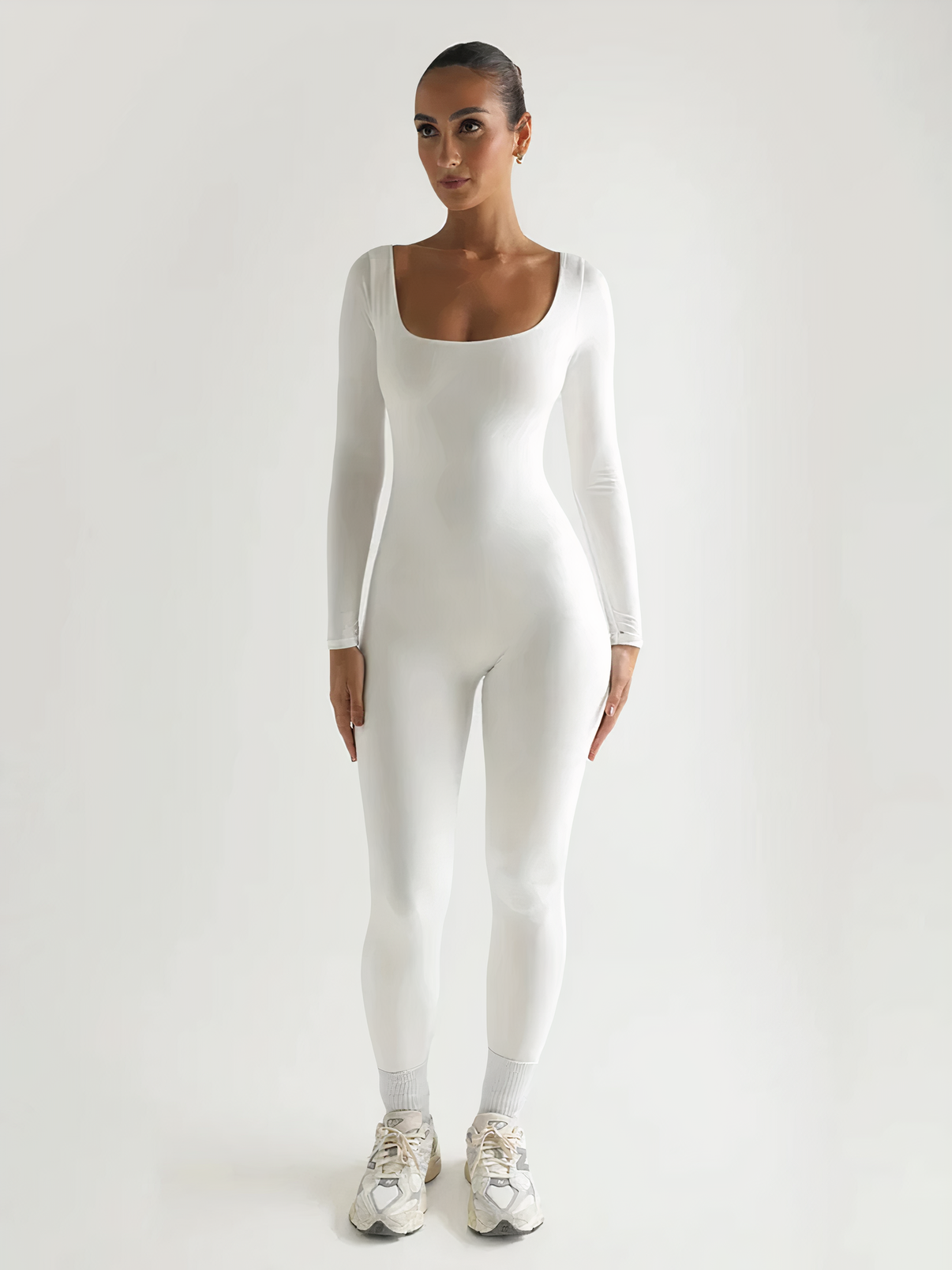 Langarm Yoga Jumpsuit Damen – Figurbetont & Atmungsaktiv