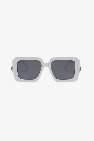 Modische Square-Sonnenbrille mit Polycarbonatgestell