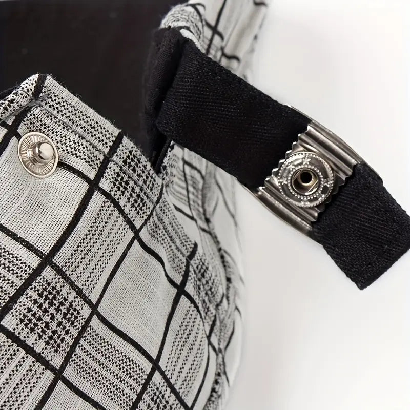 Zared – Verstellbare Vintage Baskenmütze mit Karomuster