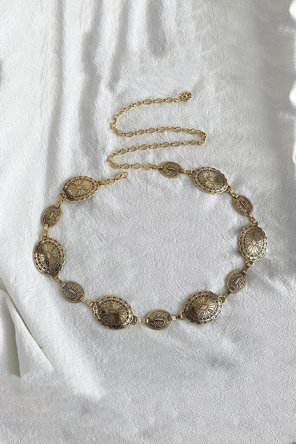 Raegan | Retro Geometrische Taille Kette