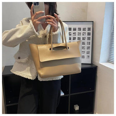 Luxuriöse Vegane Leder Tote Bag – Damen Shopper Handtasche