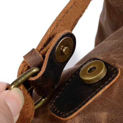 SALZBURG | Leinen-Leder-Rucksack