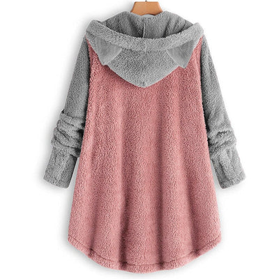 Viola | Verspielte Katzenohren Design Damen Fleece Pullover