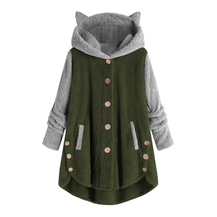 Viola | Verspielte Katzenohren Design Damen Fleece Pullover