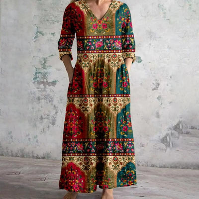 Amalia – Romantisches Vintage-Blumenkleid