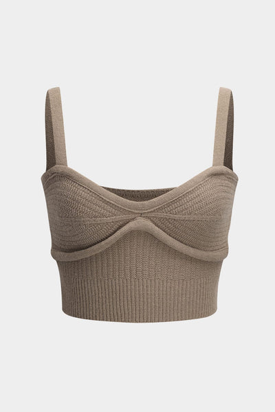 Christin | Stilvolles Strick-Dreiteiler-Set mit Cardigan, Crop-Top & Bleistiftrock