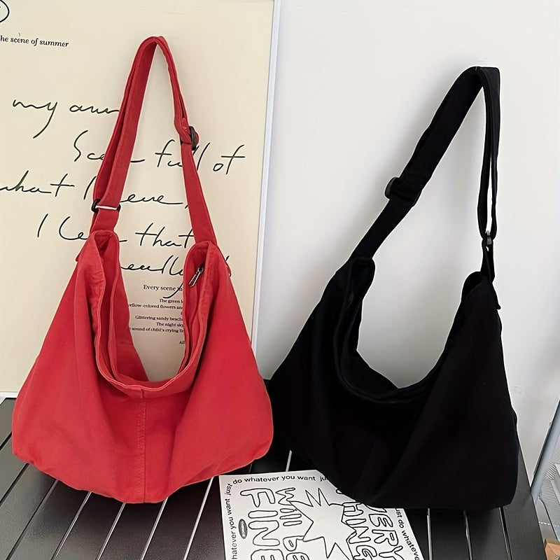 Hailey | Stilvolle überdimensionale Canvas Crossbody Messenger Bag