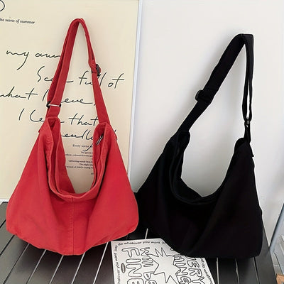 Hailey | Stilvolle überdimensionale Canvas Crossbody Messenger Bag