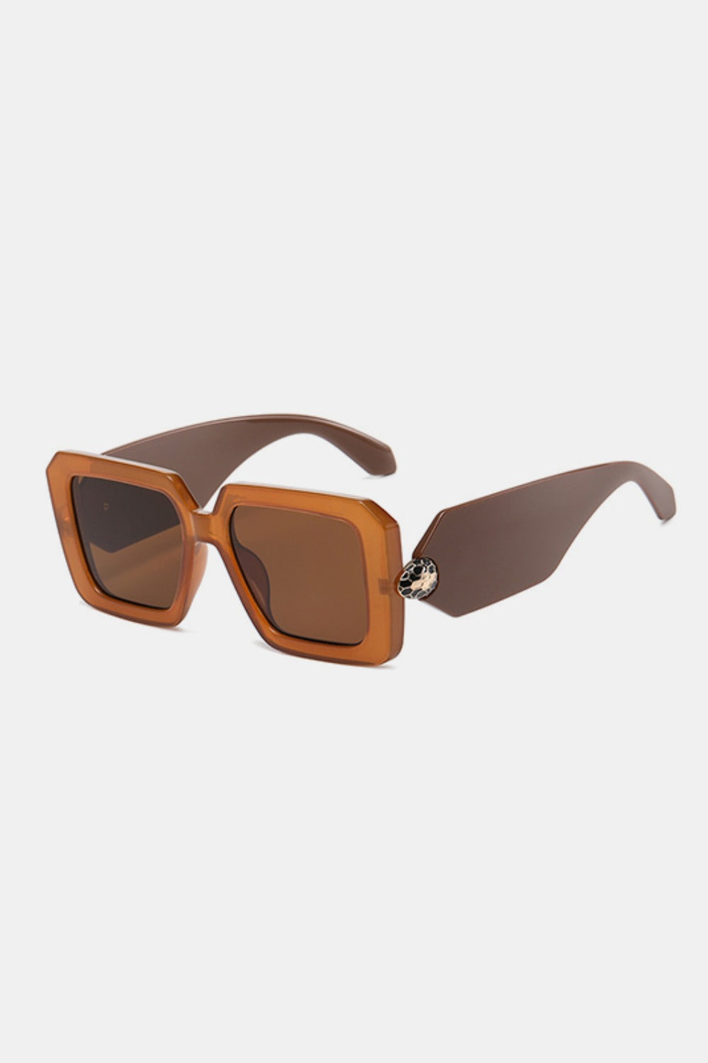 Modische Square-Sonnenbrille mit Polycarbonatgestell