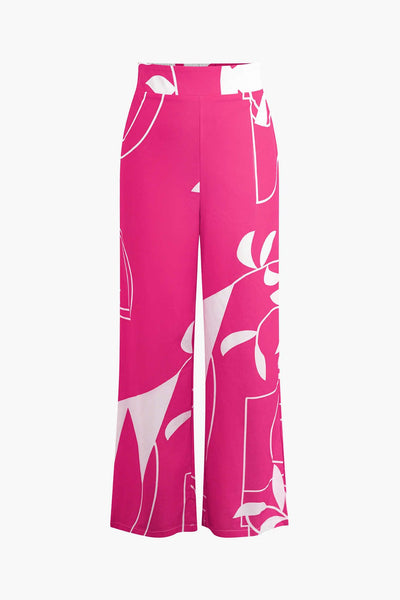 Bailey | Zweiteiler mit Knoten-Top & Bambusprint-Hose