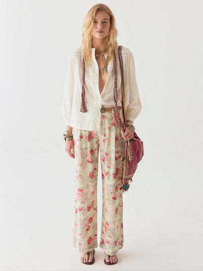 Vera | Colette Bluse - Mosaique Elfenbein