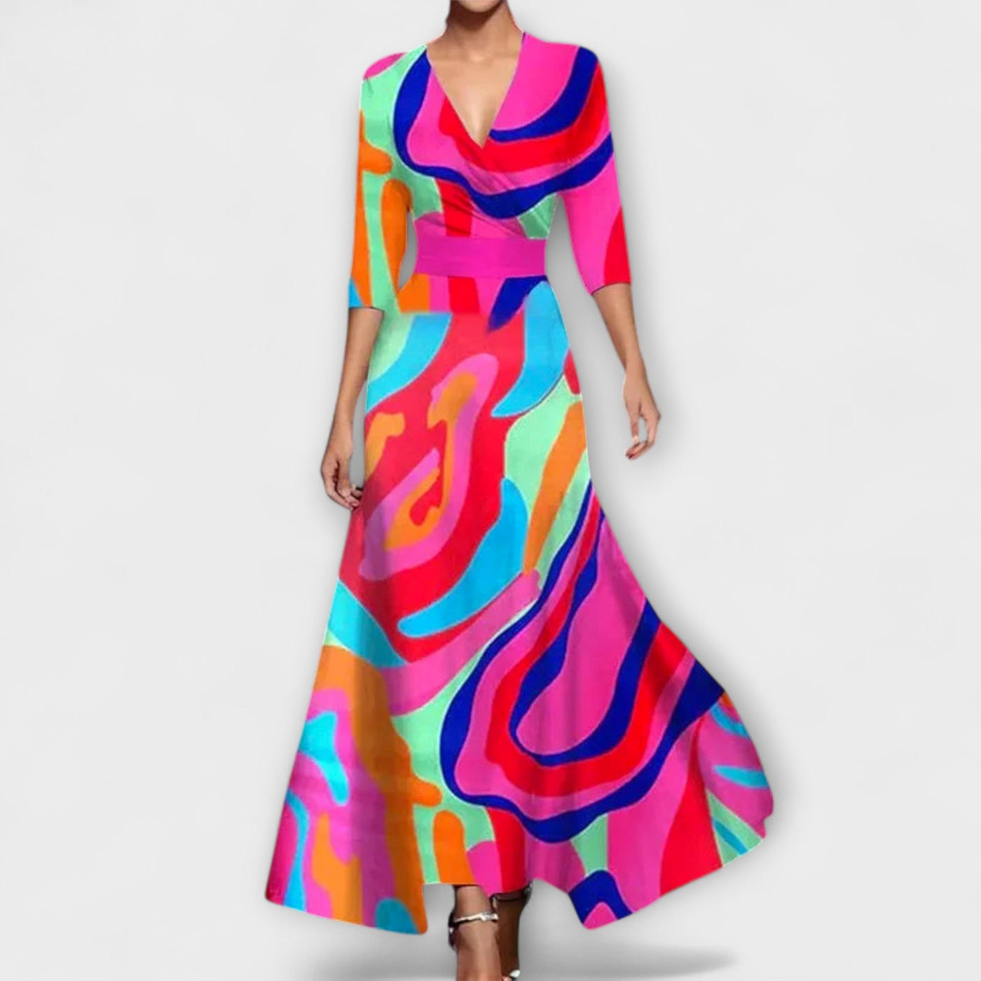 Alma - Elegantes Mouw Design Damenkleid