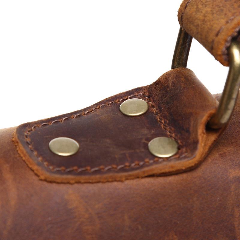 Milwaukee™ Laptop-Umhängetasche - Vintage Canvas mit Wasserabweisendem Rindleder, 10L Volumen