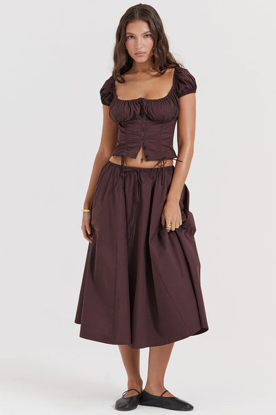 Zweiteiler Damen – Baumwolle – Boho Chic Stil – Sommer-Outfit