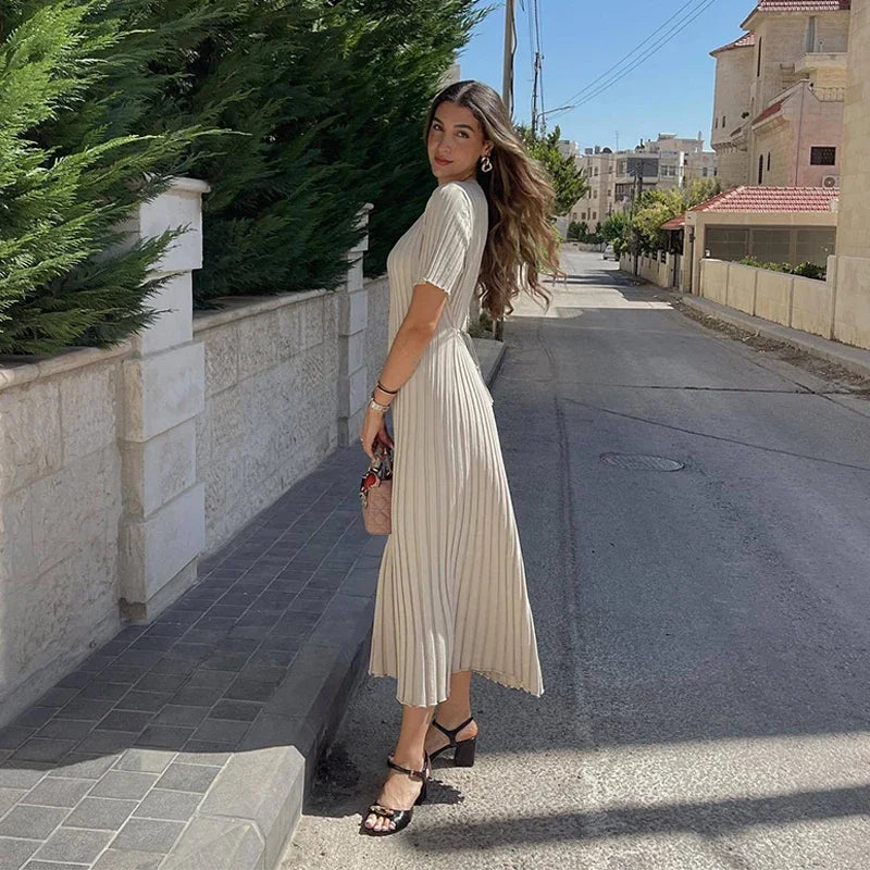 Eleanor - Strick-Maxikleid