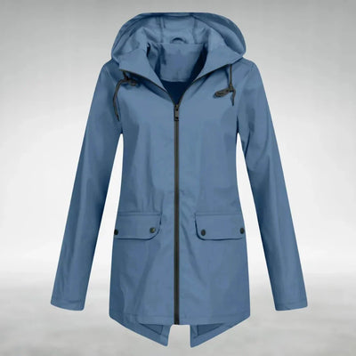 Damen Regenjacke mit verstellbarer Kapuze