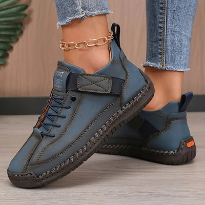 Damen Sneakers mit Schnürung und verstärkter Sohle