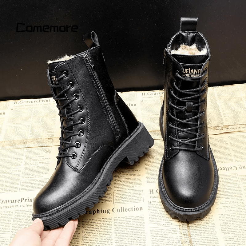 Daniela | Premium Schwarz Winterstiefel Für Frauen