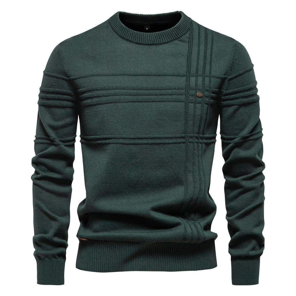 FAZIO™ Baumwollpullover für Herren – Stilvoll und Warm mit Hochwertigem Design