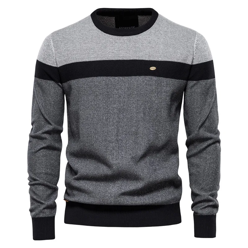 DIEGO™ Herren Rundhals Baumwollpullover – Komfortabel, Elegant