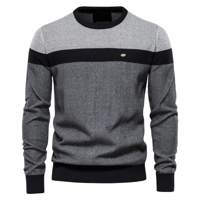 DIEGO™ Herren Rundhals Baumwollpullover – Komfortabel, Elegant