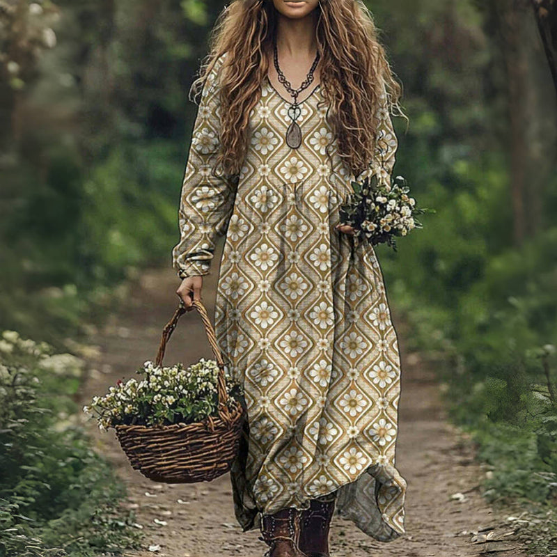 Iris – Romantisches Vintage-Blumenkleid