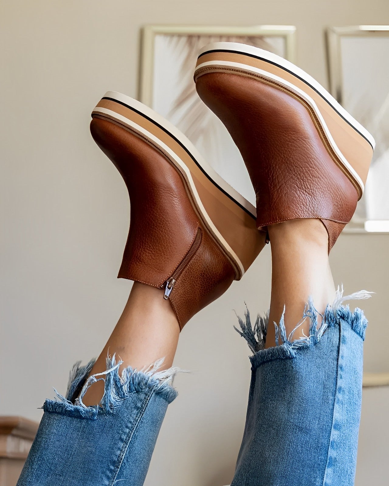 Modische Damen-Stiefel im Trendlook -  Sarah