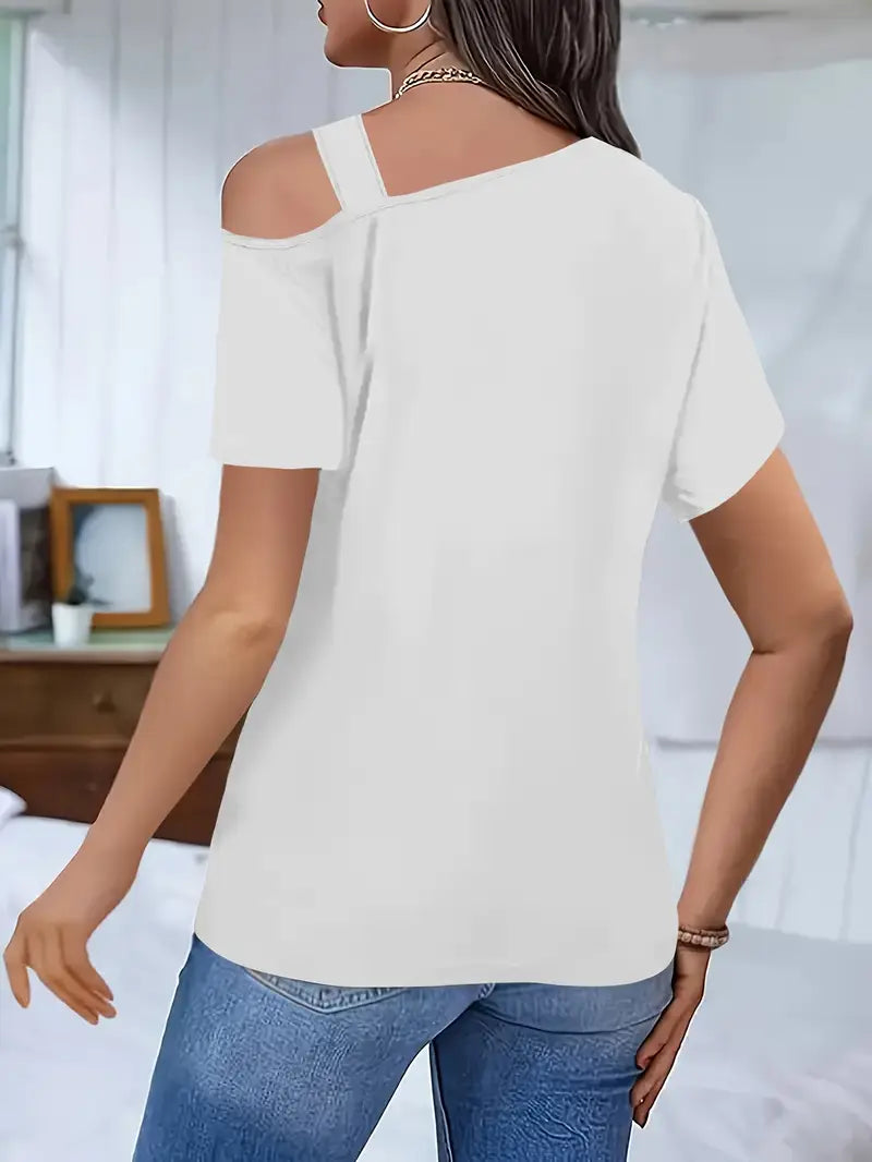 Nektaria - Kurzärmeliges Lässig Top